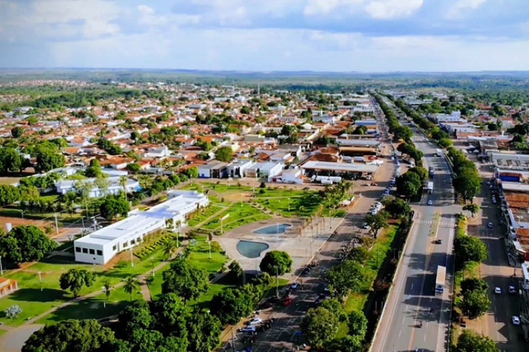 Vista área da cidade de Guaraí
