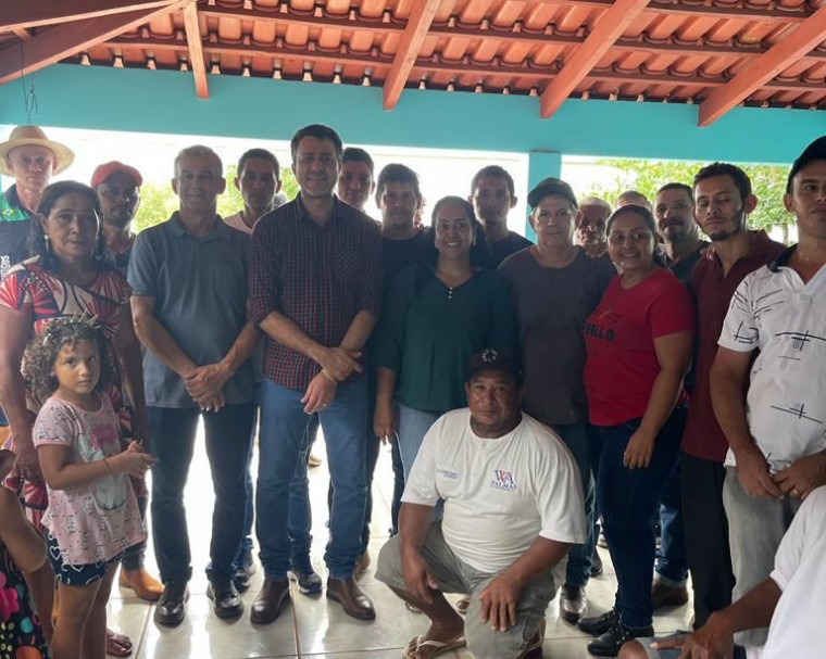 Reunião política na casa da empresária Wildener, em Araguacema