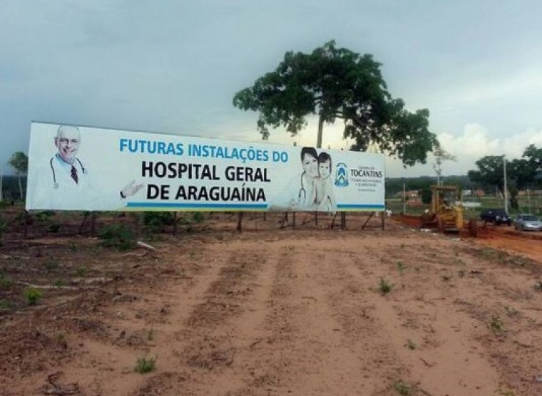 Hospital Geral de Araguaína está paralisado desde 2013