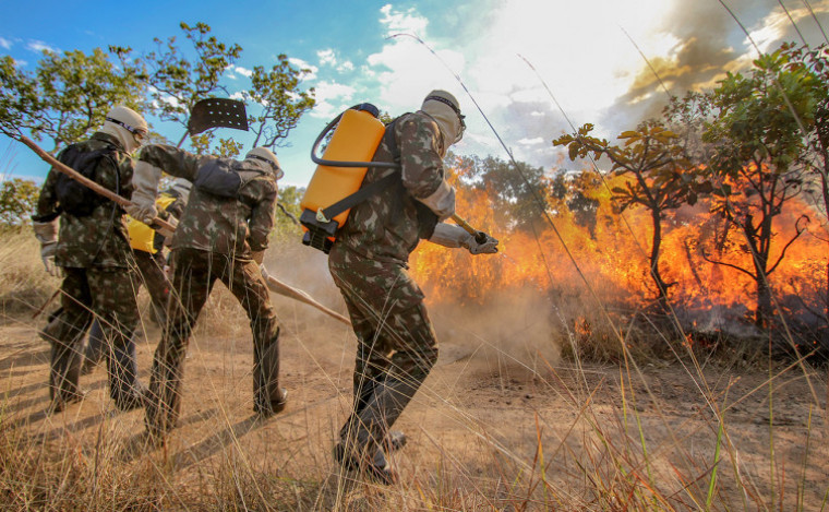 Homens do 22º Batalhão de Infantaria durante treinamento ocorrido em 2021