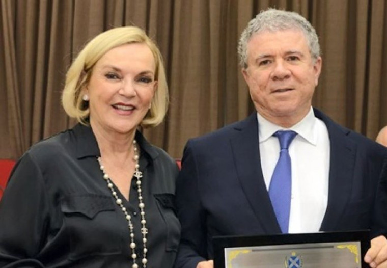 Empresário Celso Silveira Mello Filho e a esposa Maria Luiza Meneghel