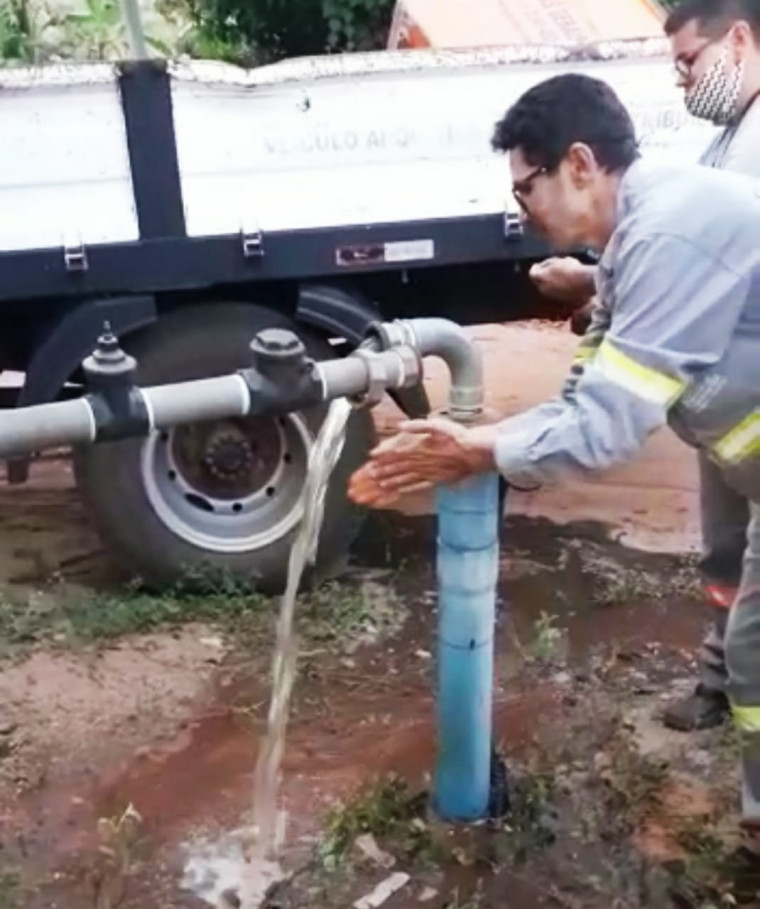Abastecimento de água é normalizado após a troca da bomba