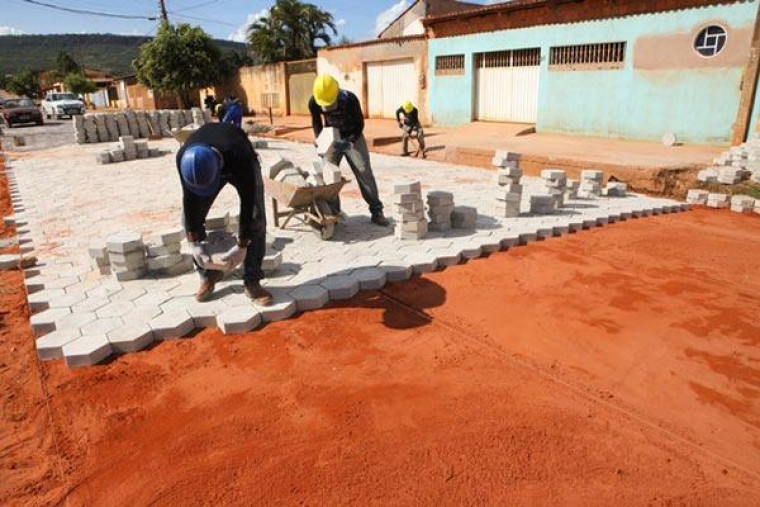 Pavimentação será feita com blocos de concreto