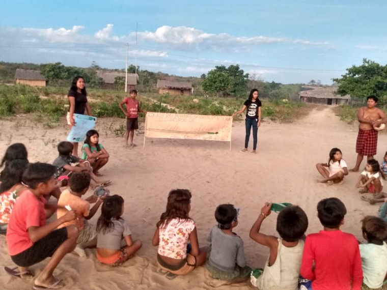 Projeto envolveu toda a comunidade indígena da unidade de ensino, localizada no município de Itacajá