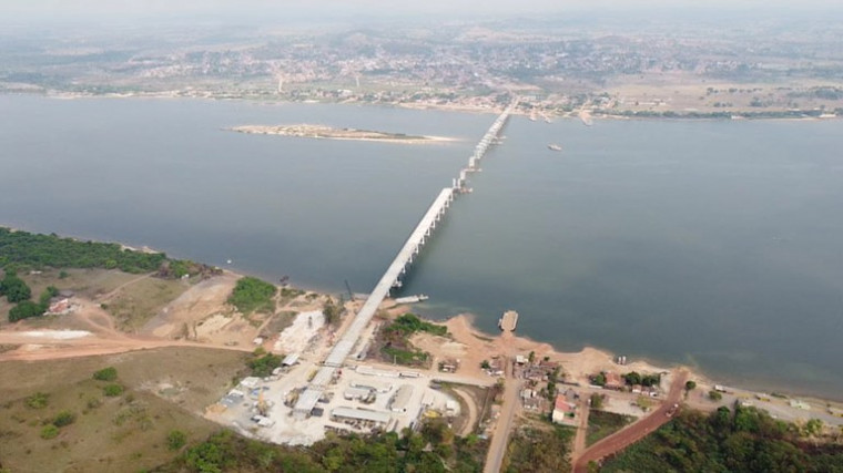 A ponte Xambioá tem 1.727 metros e ligará os estados de Tocantins e Pará pela rodovia BR-153.