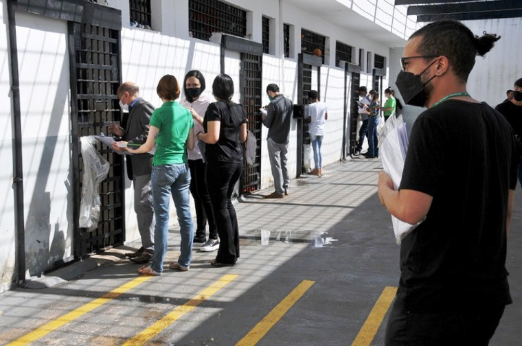Membros e servidores(as) atenderam cerca de 60 presos da CPP de Palmas.