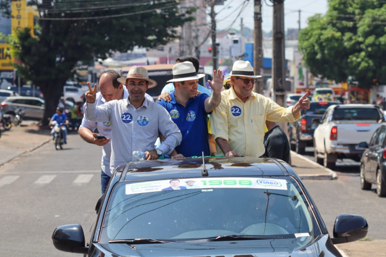 Carreata de Dimas com apoiadores de Bolsonaro em Araguaína