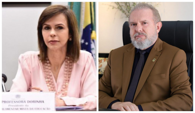 Professora Dorinha e governador Carlesse são adversários políticos