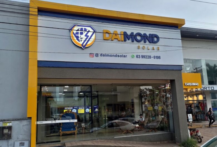 Sede da empresa Daimond Solar, na Avenida José de Brito, em Araguaína