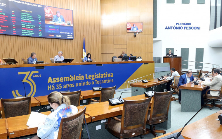 Várias pautas apreciadas na Assembleia Legislativa do Tocantins (Aleto)