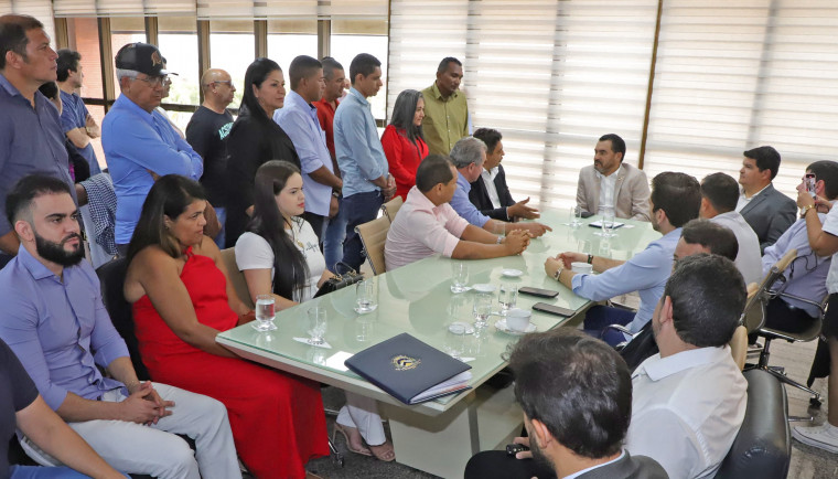 Reunião com os prefeitos de Mato Grosso.