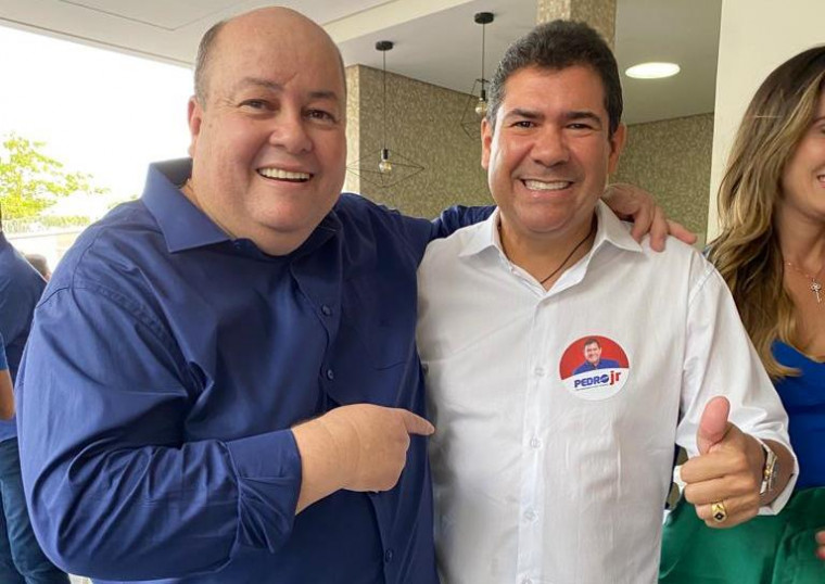 Vice-prefeito de Palmas, André Gomes, e Pedro Jr, candidato a deputado federal