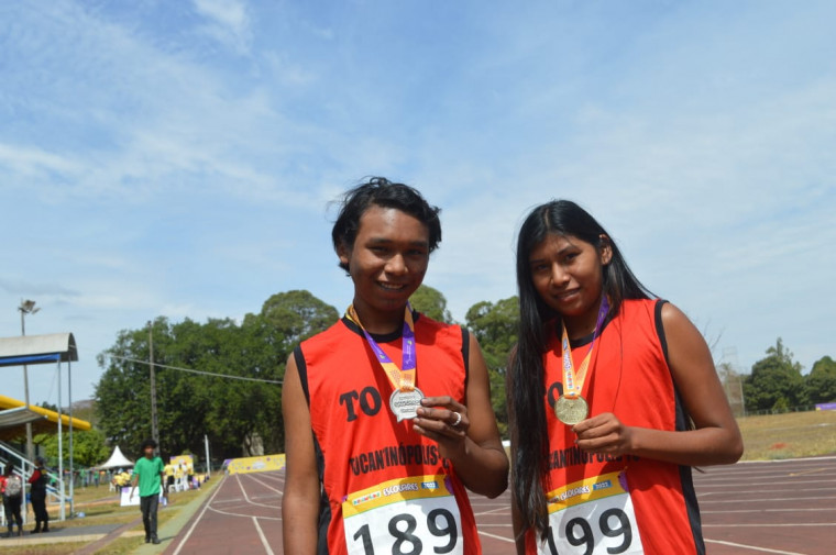 Jesionita Apinajé e Danilo Apinajé são os primeiros estudantes indígenas nas Paralimpíadas Escolares