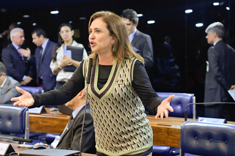 Kátia Abreu fez vários questionamentos ao ministro da Economia