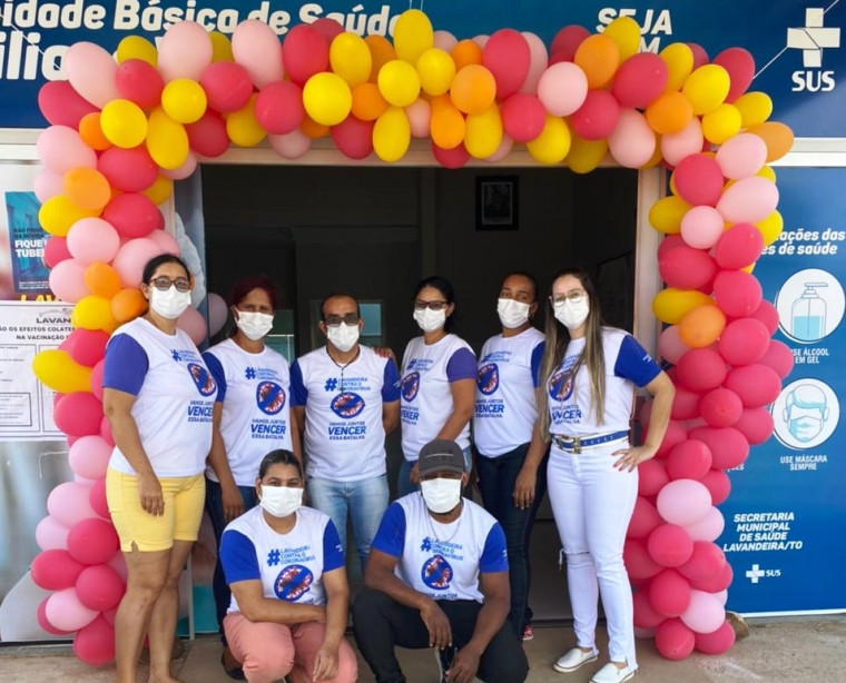 Equipe da Saúde em Lavandeira, sudeste do Tocantins