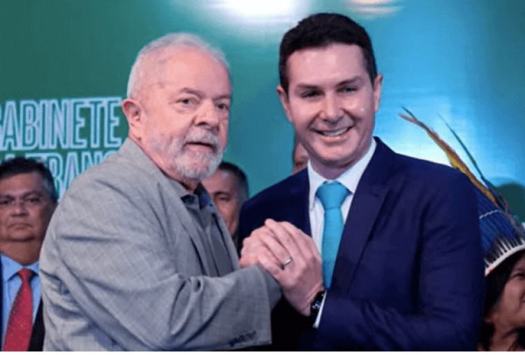 Ministro Jader Filho e presidente Lula