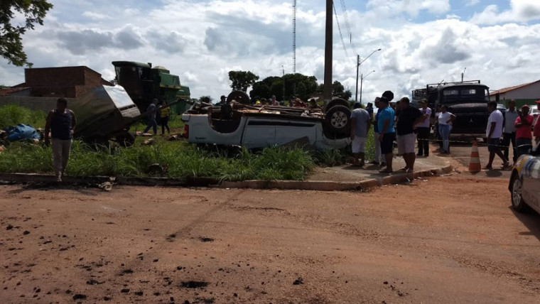 Acidente ocorreu no centro de São Valério (TO)