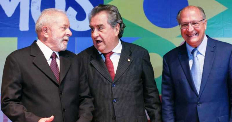 Lula, Célio Moura e Geraldo Alckmin