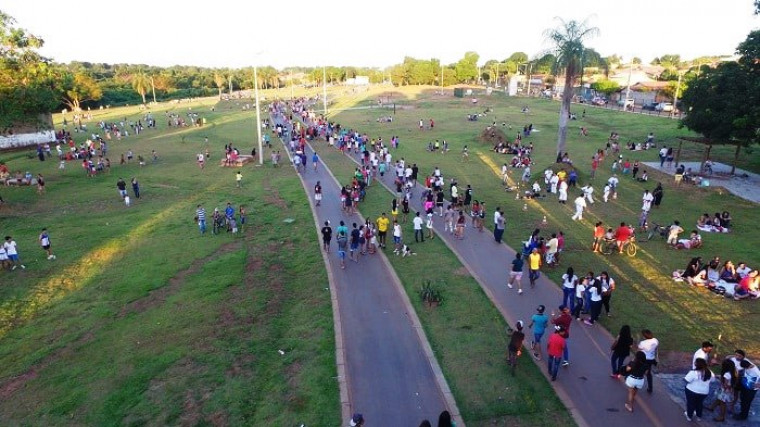 Vista aérea do Parque Cimba