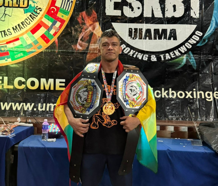 Joel Burgos de Porto Nacional, é campeão mundial de LowKick na Argentina