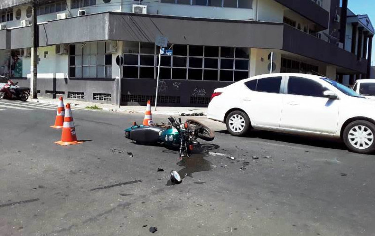 O acidente ocorreu no centro de Araguaína