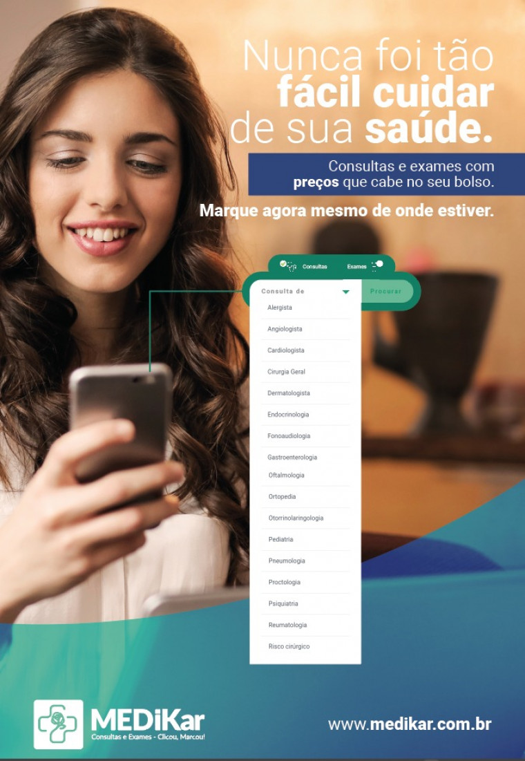 MediKar oferece consultas a partir de 100 reais