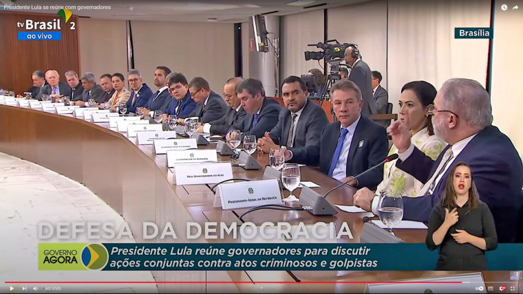 Reunião com governadores em Brasília