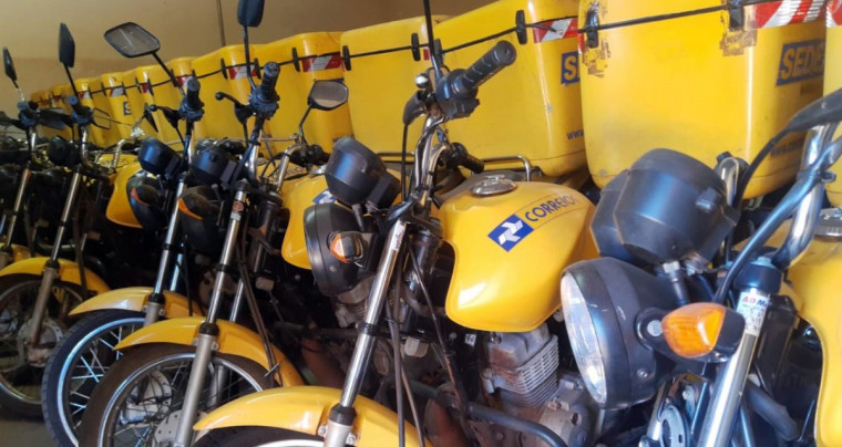 Mais de 50 motocicletas serão leiloadas pelos Correios no Tocantins