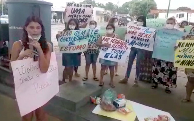 Cansadas de esperar por justiça, as mulheres realizaram uma manifestação para cobrar as autoridades