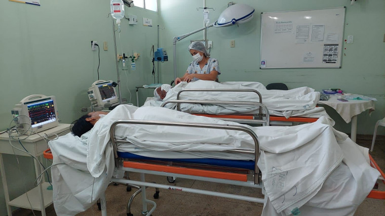Pacientes no pós-operatório em Porto Nacional.