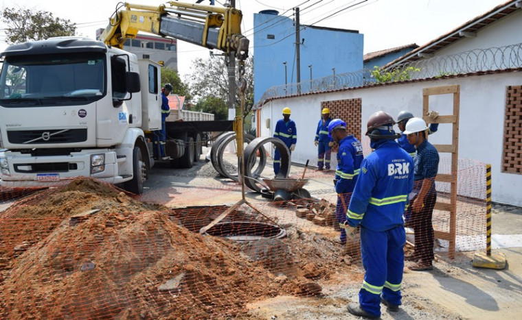 BRK continua com obras de modernização do sistema de distribuição de água.