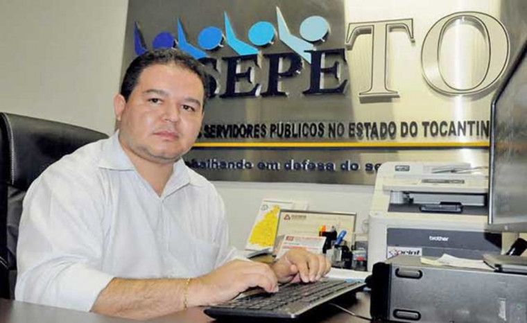 Cleiton Pinheiro, presidente do Sisepe-TO