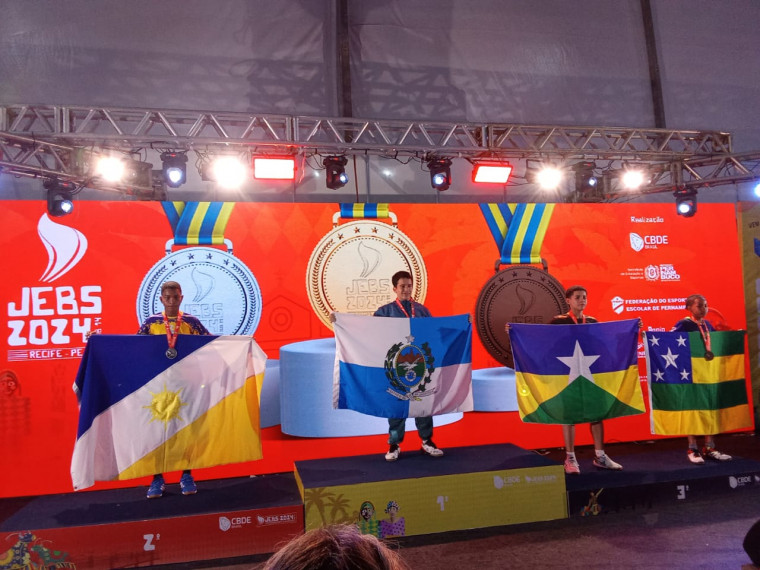 Estudante-atleta Paulo Renato conquistou medalha de prata da Série Bronze, na categoria individual