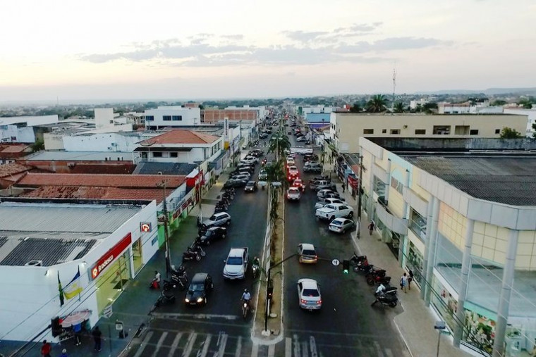Centro da cidade de Paraíso do Tocantins