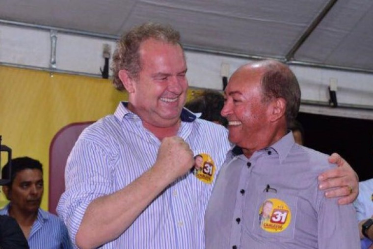 Lázaro Botelho e Carlesse juntos na eleições de 2018