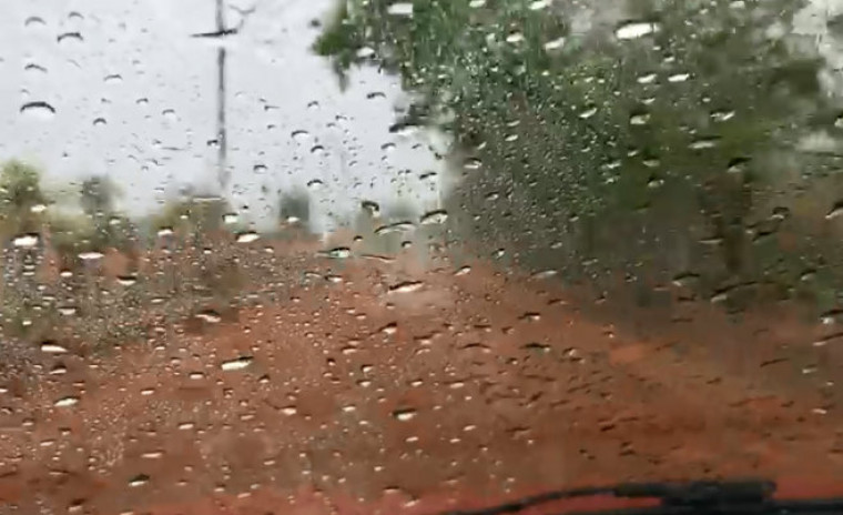 A chuva também foi registrada nos arredores de capital e no Distrito de Taquaruçu