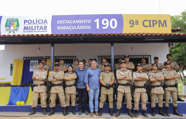 Solenidade de reativação do Destacamento Policial em Babaçulândia