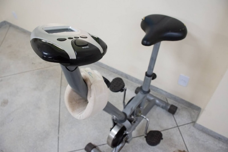 Única bicicleta ergométrica está quebrada
