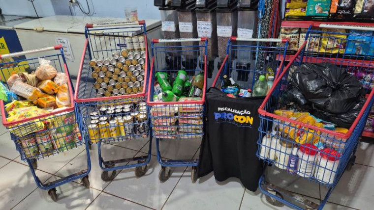 Produtos apreendidos