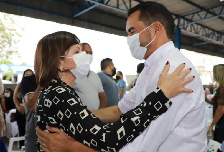 Deputada Dorinha e governador em exercício Wanderlei Barbosa