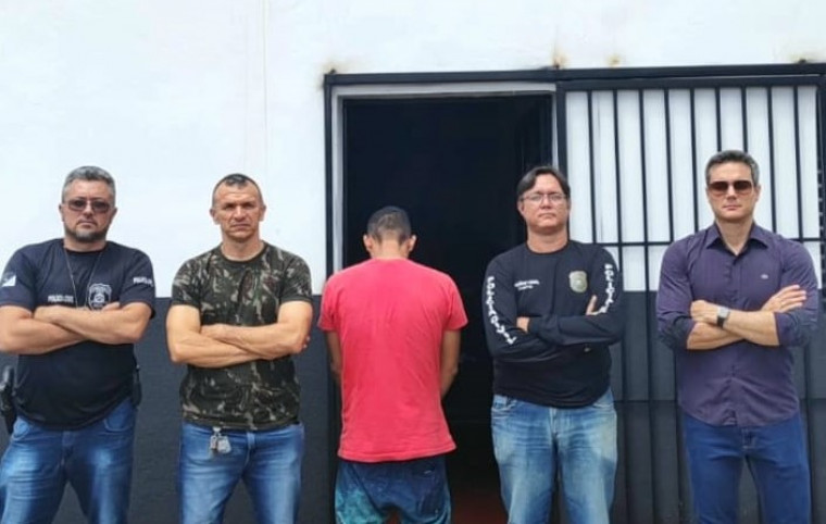 Suspeito preso