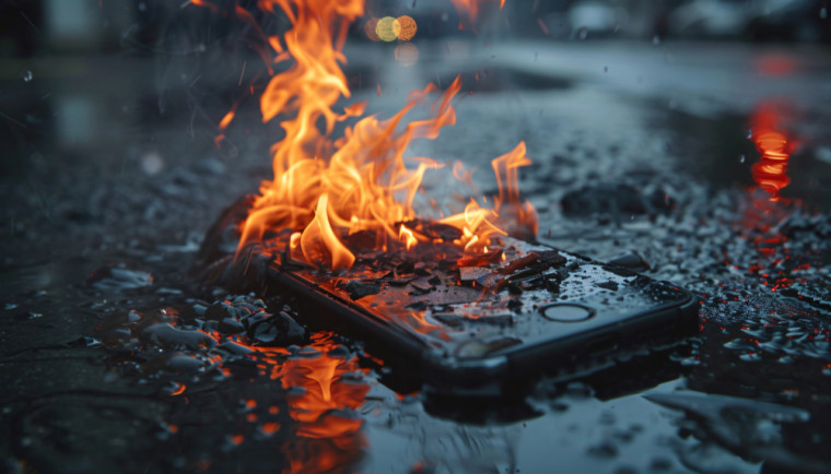 Quais são os riscos e como agir se o seu celular pegar fogo