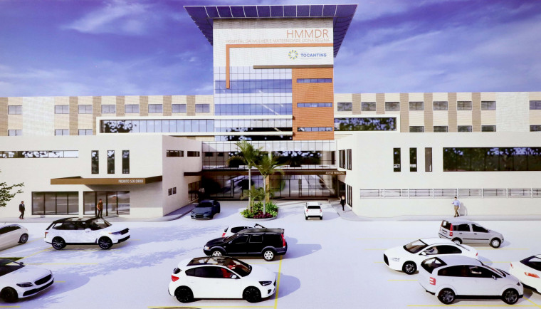 Projeto arquitetônico do hospital