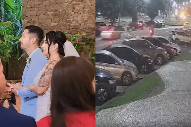 Corpo de noivo atropelado voou para dentro de carro de influencer, dizem testemunhas