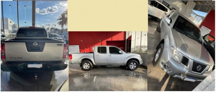 Um dos objetos do leilão: Nissan Frontier 2011.
