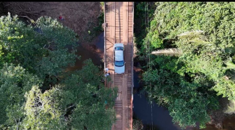 Ponte de concreto vai substituir atual construção de madeira