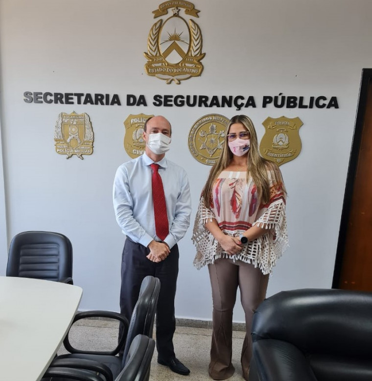 Presidente do Sinpol-TO e secretário da Segurança Pública