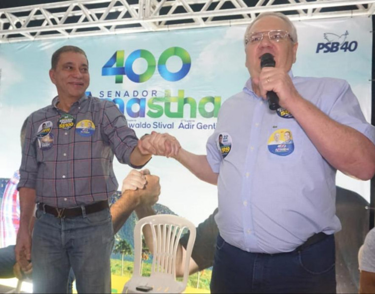 Candidatos em evento