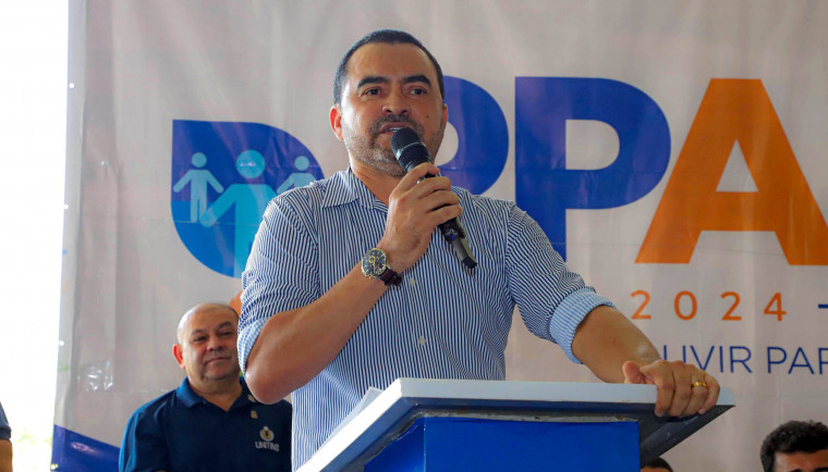 Gravação do discurso do governador está circulando nas redes sociais