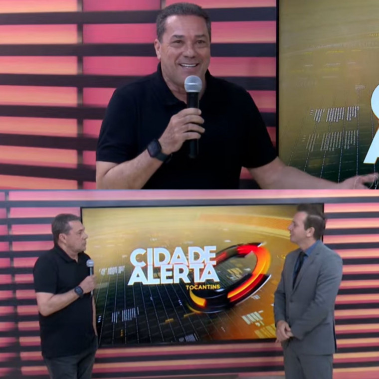 Vanderlei Luxemburgo apareceu ao vivo na TV Jovem (Record), ao lado do apresentador Marcelo Abrantes